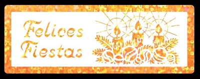 ETIQUETA FELICES FIESTAS ORO 55 X20