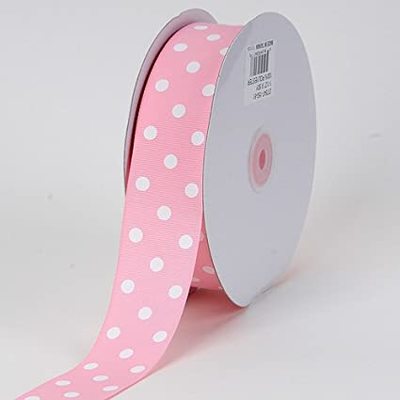 GROSGRAIN WITH DOTS ROSA 25 MM