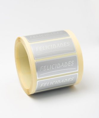 FELICIDADES PLATA/PLATA 50X20MM