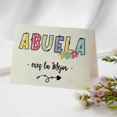 TARJETAS HM ABUELA, ERES LA MEJOR (CON 3 FLORES)