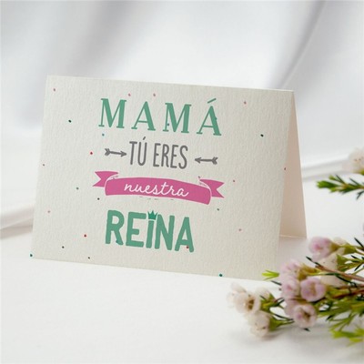 TARJETAS HM MAMÁ, TÚ ERES NUESTRA REINA