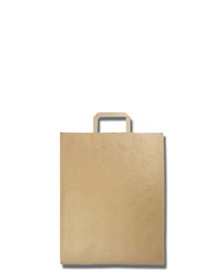 BOLSA PLANA RESISTENTE KRAFT 20+6X29