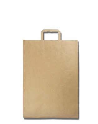 BOLSA PLANA RESISTENTE KRAFT 25+10x36