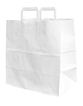 BOLSA TAKE AWAY BLANCO 26+16X29