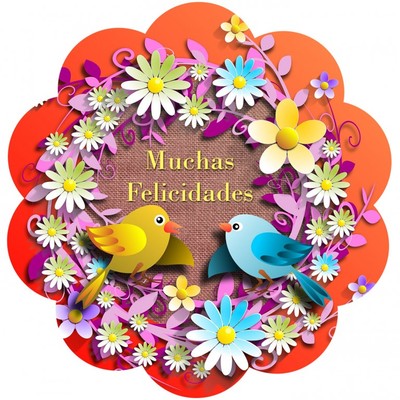 ETIQUETA MUCHAS FELICIDADES