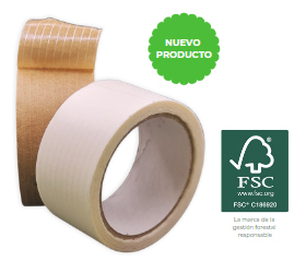 CINTA ADHESIVA DE PAPEL ECO REFORZADA