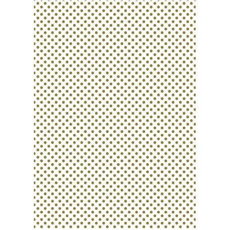 ESTUCADO FONDO BLANCO TOPOS ORO