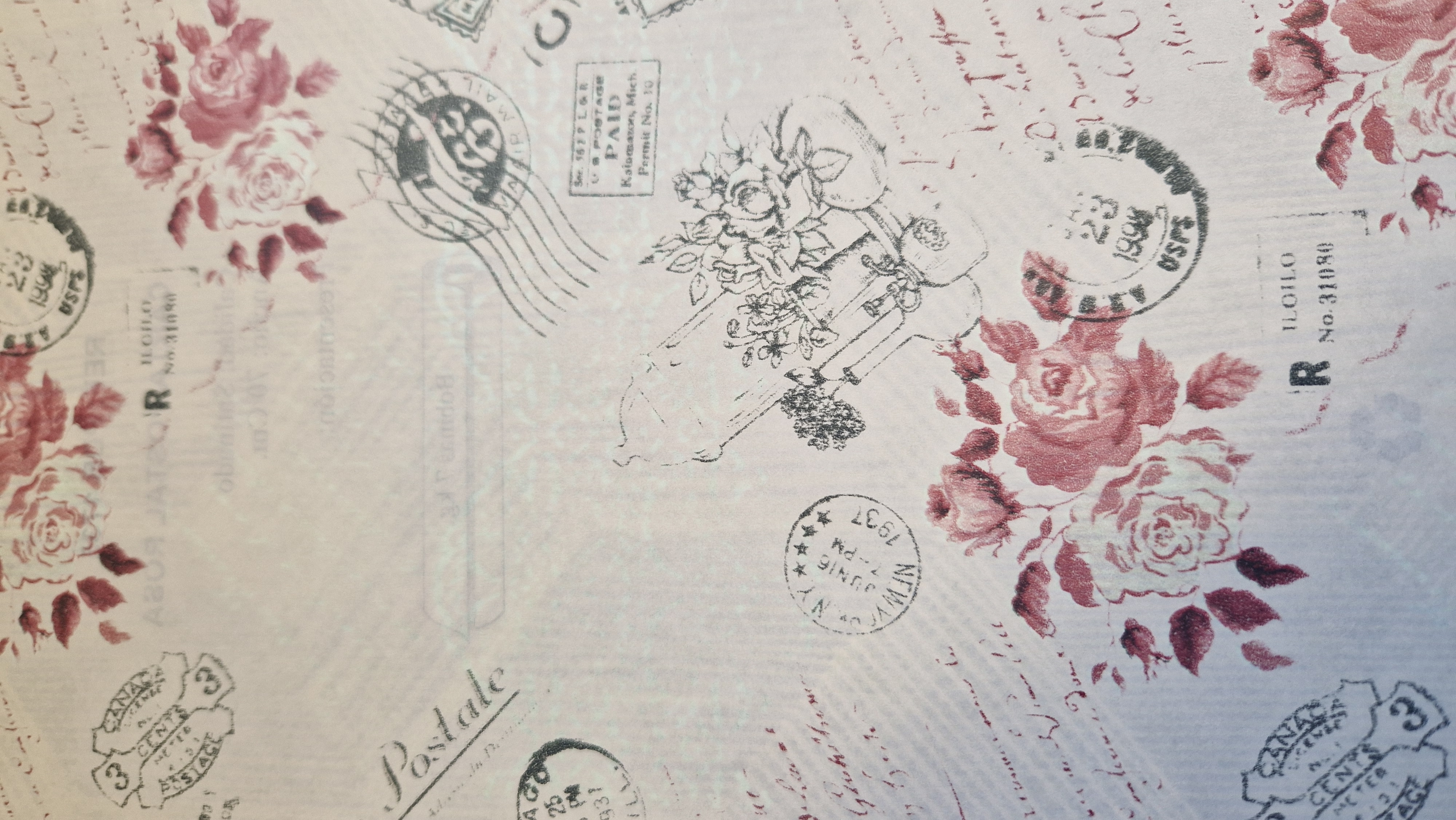CELULOSA CARTA POSTAL ROSA