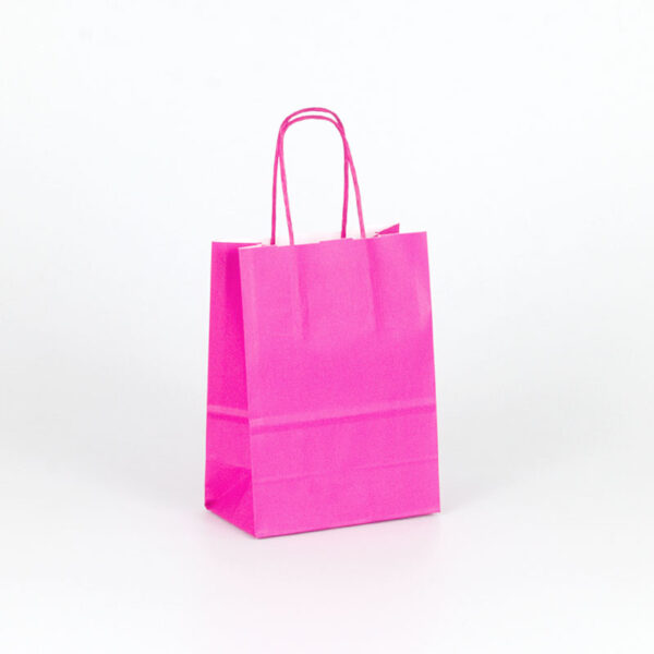 BOLSAS ASA RETORCIDA FUCSIA 25+11X24